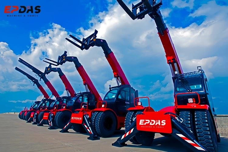 Forklift With Extendable Forks