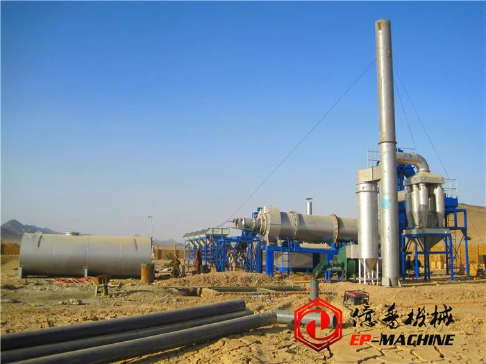 Heißmischanlage für den Straßenbau